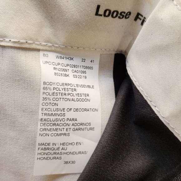 🖤👖🖤 Dickies Men's Loose Fit Double Knee Twill Work Pants - Black - Size 38x30 - Picture 5 of 13